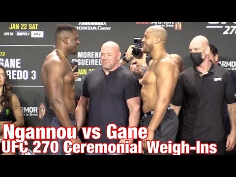 UFC 270 Ceremonial Weigh-Ins: Francis Ngannou vs Cyril Gane