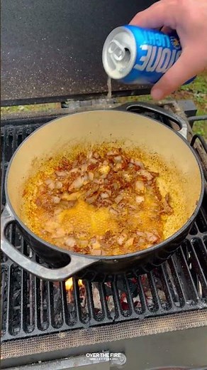 Chili Cheese Smash Burger Recipe | Over The Fire Cooking by Derek Wolf