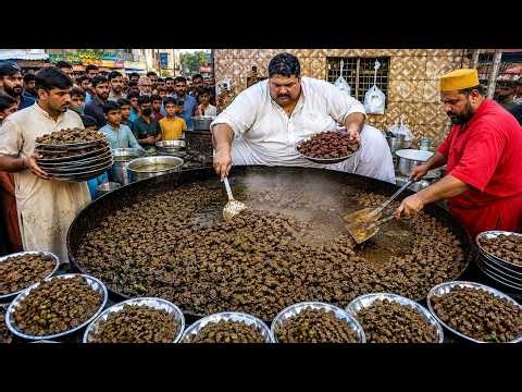 BIG MAN SELLING KALEJI FRY 😱 | MASSIVE BEEF LIVER RECIPE | GIANT KALEJI FRY | PESHAWARI STREET FOOD