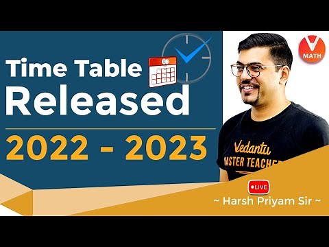 Best Study Time Table📃 | 2022 - 2023 Exam Preparation Strategy 🎯| Harsh Sir | Vedantu Math✌