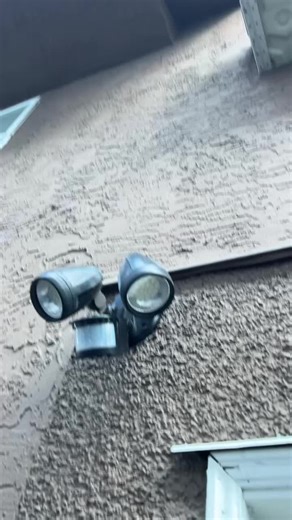 Testing out this motion sensor led floodlight that was installed in 2015