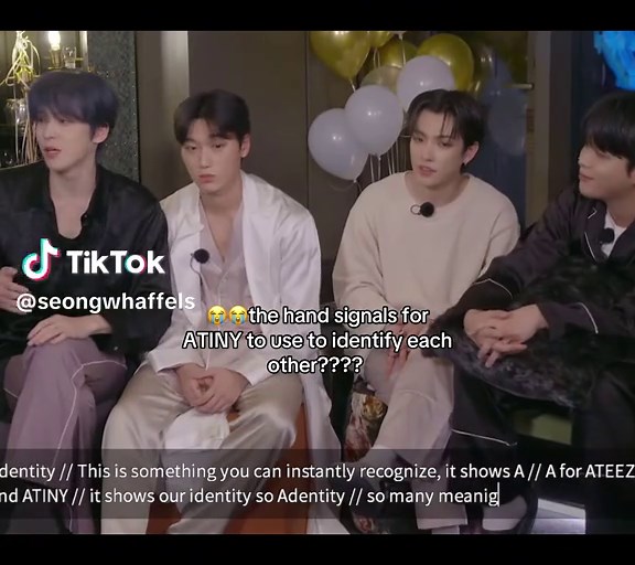 ATINY Hand Signals Identification Guide by ATEEZ Members