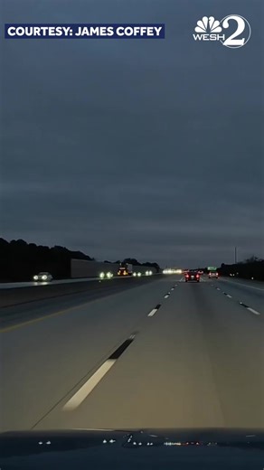 Dramatic video shows the moments a plane collided with a car during a crash-landing on I-95. | News Now Georgia