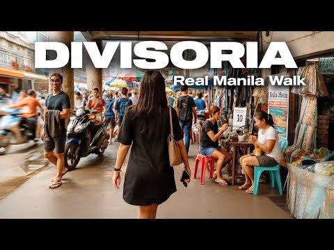 Walking DIVISORIA Manila Philippines a place that became FAMOUS due to Racial Segregation [4K HDR]