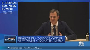 Targeting the unvaccinated would not work in Belgium, prime minister says