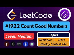 Count Good Numbers - LeetCode 1922 | Best Intuition + Easy Approach #coding #leetcode