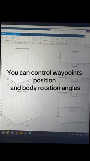 Quadcopter 6DOF backstepping waypoints control Matlab GUI app