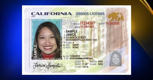 DMV rolls out new secure driver's license design in California