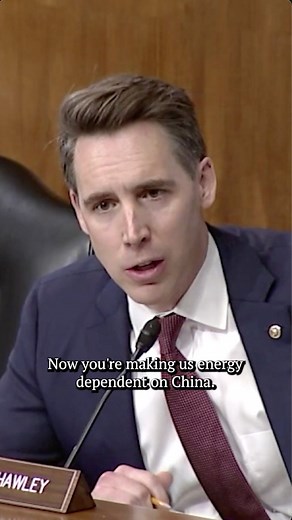968K views · 6.1K reactions | Watch: Senator Hawley roasts the Biden Admin for their energy failures — “You have taken us from being an energy independent nation to an energy dependent nation…it’s a disaster.” Watch the full hearing with the link in bio. | Senator Josh Hawley | Facebook