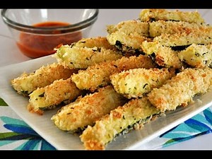 Low Fat Vegan No OIL Baked Zucchini Sticks