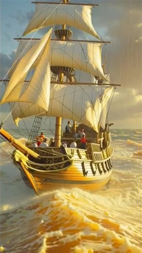 Ocean boat ⛵⛵🌊 #surf #beach#Cartoon#Shorts#Animation