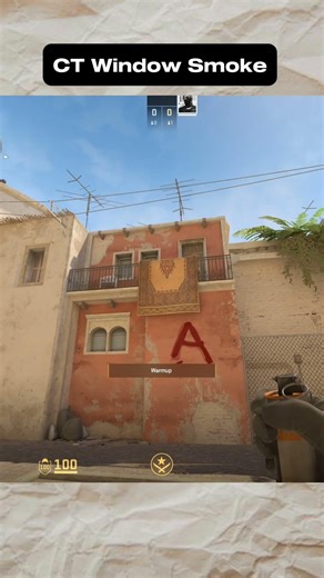 How to smoke CT Window in Mirage? #shorts #cs2clips #tutorial #pcgaming