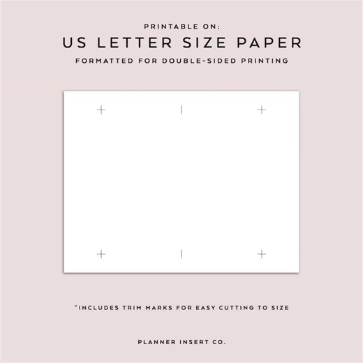 PERSONAL SIZE // Lined Notes Printable Planner Insert / Writing Paper / Note Taking / Notes Page Minimal Planner Template / Personal Rings