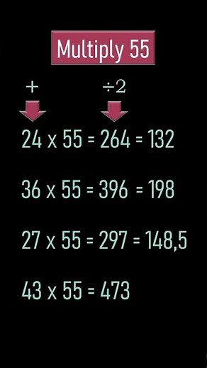 How to multiply 55 without calculator