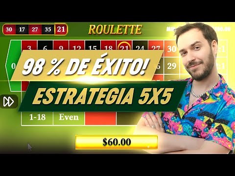 La Estrategia de Ruleta 5x5 que arrasa con un 98% de éxito