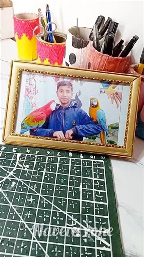 DIY Glass Picture Frame Design | Handmade Frame Decoration | Easy Home Decor Idea#naverazone #frame