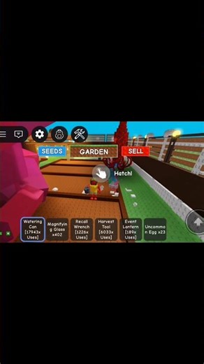 The first egg hatching gets Ruby Squid 🦑 #roblox #growagarden