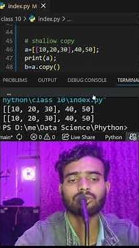 shallow copy in python challenges Question #shallowCopy #vikascodilogy #python #tricks