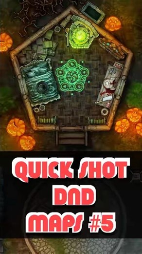 A halloween trick map | 🎃🎃🎃 55min battlemap timelapse