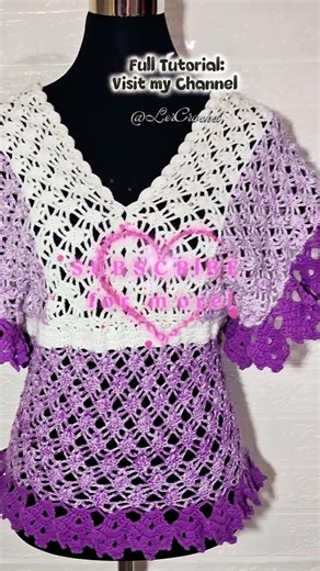 Crochet Butterfly Sleeve Top 🧶 So Pretty & Simple!