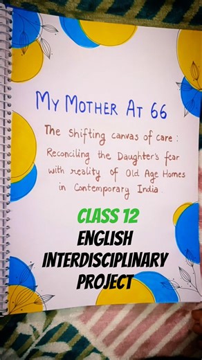 Class 12th English Investigatory Project #project #English #art
