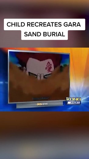 child dies recreating gara sand burial #creepy #interesting #fyp #naruto #anime #adultswim