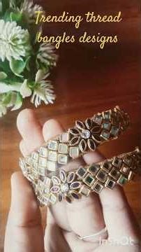 Trending kundan stone thread bangles making video #shorts #kundanstone #silkthreadbanglesmaking #diy