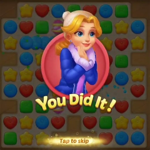 Matchington Mansion Level Win 😍 Satisfying Puzzle Gameplay #Shorts