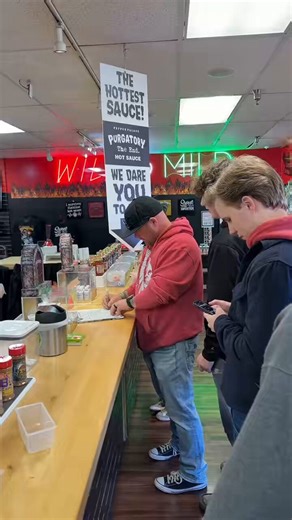 When your Norwegian son wants to try the hottest sauce in the world, Two drops of Purgatory (however, she accidentally gave him 3 according to his brother).Pro tip: If you don’t see the locals doing it, don’t do it! Would you try it? I have a friend who won’t even eat ketchup because it’s “too hot”. 🤣