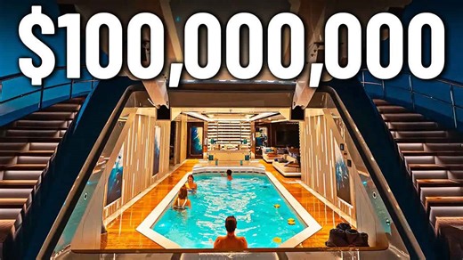 Inside a $100,000,000 mega yacht
