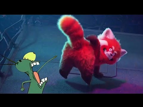 Plankton Sheldon Scene but it's Turning Red Awkward Scenes