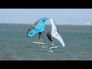 Wellington Pt Qld great day for some Wing Foiling Windsurfing
