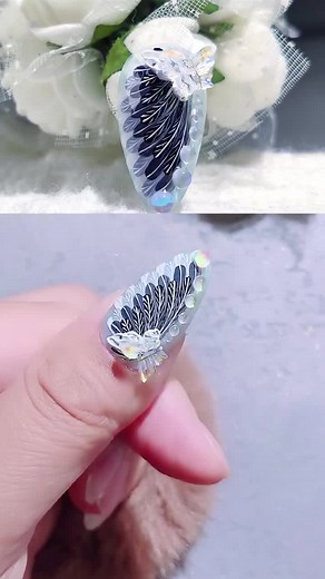 Stunning Angel Wings Nail Art Tutorial