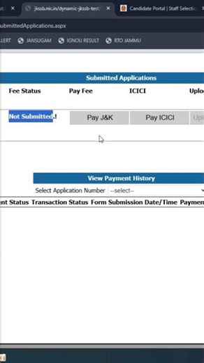 “PAYMENT DONE BUT FORM NOT SUBMITTED”“JKSSB PAYMENT ISSUE”