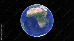 Mauritius with flag. 3d earth in space - zoom in Mauritius outer, created using ultra high res NASA