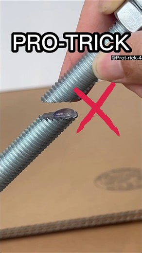 Tips for connecting threaded rods without welding #short