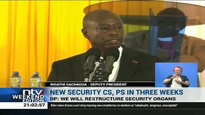 New Security CS, PS in 3 Weeks: DP Gachagua says issues of insecurity will be his personal responsibility even as he hinted that President Ruto will announce the new cabinet and principal secretaries in three weeks' time. #NTVWeekendEdition | NTV Kenya