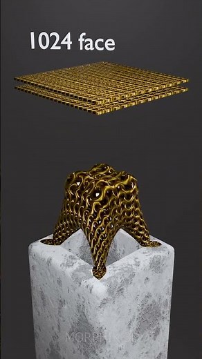 1 Million Faces Gold Chain Drop Test | Insane 3D Physics Simulation