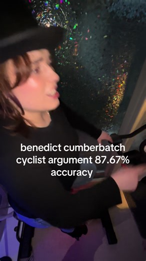 Benedict cucumber looked mad @Jessica Kok #benedictcumberbatch #british #funny #trend #benedict Benedict cumberbatch bike video