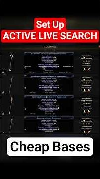 Use Active Live Search to Make Divines in PoE 2