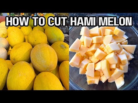 How To Cut Hami Melon 🍈 | Easy 5-Step Technique That Saves Time & Keep It Juicy and Tasty!
