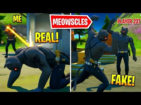 I Pretended To Be BOSS Meowscles In Fortnite