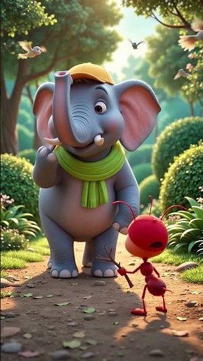 Don't Move! Hands Up 😄🐘 | Cute Elephant & Little Aunt Funny Cartoon Short
