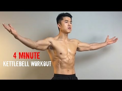 4-Minute Kettlebell Workout for a Big Belly: Full-Body Fat Burn!
