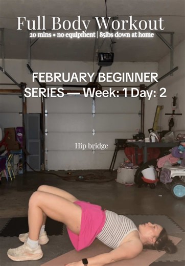 20-Minute Full-Body Strength — No Equipment 🔥 This workout is for beginners, people starting over, and anyone in between. I’ve lost 85 lbs working out at home, and this is exactly how I built my foundation. 💪 30 seconds on / 30 seconds off 💪 Modify whenever you need to 💪 Core tight, focus on control, not speed This is your workout, your pace, your progress — small, consistent steps beat perfection every time. 👚: @Marshalls 🩳: @Walmart 🧦: @Reebok Official 👟: @Brooks Running #strengthtrain