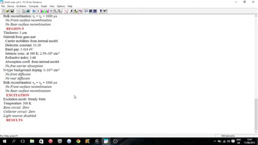 PC1D-3 (photovoltaic cell)