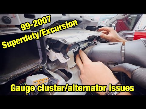 99-2007 Superduty excursion gauge cluster/alternator issues.