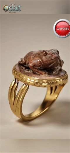 2700 Yr Old Ancient Egyptian Agate Frog Ring #ancient #egypt #agate #frog #ring #jewellery #jewelry