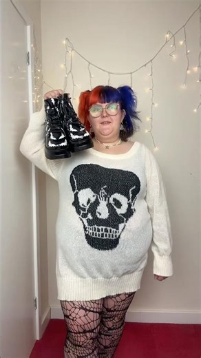 plus size gothic outfit idea ☠️ #shorts #plussize #halloween
