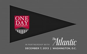 One Day University in Partnership with The Atlantic
